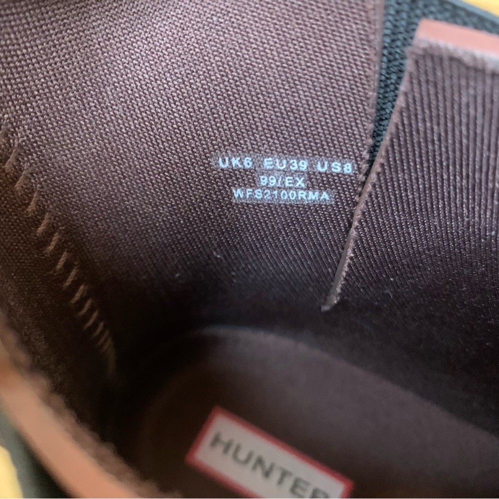 Hunter Brown Chelsea Rain Boots - Picture 7 of 8